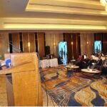 Federal Minister for Overseas Pakistanis and Human Resource Development, Chaudhry Salik Hussain while addressing the Closing Ceremony of International Labour and Environmental Standards Application in Pakistan's SME's Project (ILES)