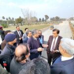 Federal Minister for Interior Mohsin Naqvi visiting Serena Chowk Underpass Project