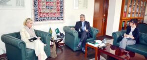 H.E. Ulrika Sundberg, Special Envoy to OIC and for Interreligious and Intercultural Dialogue, Meets Senator Azam Nazeer Tarar, Federal Minister for Law, Justice, and Human Rights, to Strengthen Interfaith Harmony and the Protection and Promotion of Minority Rights .