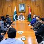 A delegation of the newly elected Board of Directors of the Pakistan Business Council, Dubai called on Ambassador Faisal Niaz Tirmizi at the Embassy of Pakistan in Abu Dhabi