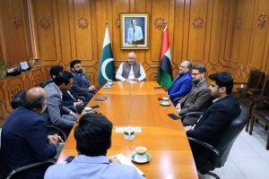 A delegation of the newly elected Board of Directors of the Pakistan Business Council, Dubai called on Ambassador Faisal Niaz Tirmizi at the Embassy of Pakistan in Abu Dhabi