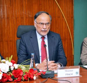 Federal Minister for Planning, Development, and Special Initiatives, Ahsan Iqbal chairing a high-level meeting on the operationalization of Gwadar Port in federal capital