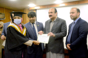 Chairman Prime Minister's Youth Program, Rana Mashhood Ahmad Khan, addressing the Certificate Awarding ceremony of PMYP at Institute of Cost and Management Accountants of Pakistan