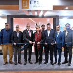 Chief Guests Mr. Surashete Boontinand Royal Thai Consul General along with Managing Director Azeem Qureashi and along with others cutting the Ribbon to inauguration Legend Hotels & Resorts Pavilion during the Pakistan Travel Mart (PTM) 2025 at Expo Center