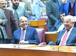 Prime Minister Muhammad Shehbaz Sharif attends National Assembly Session.