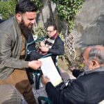 MPA and Senior Vice President PML-N Punjab Muhammad Manshaullah Butt is listening to the problems of the people at the residence of the Minister for Defense