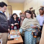 Senator Rubina Khalid Chairperson Benazir Income Support Programme (BISP) visiting the Benazir Kafaalat Payment Camp site-Chenesar Goth