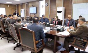 A high-level meeting under the Chairmanship of the Minister for Planning, Development and Special Initiatives Ahsan Iqbal to discuss the implementation of the Prime Minister's directives to conduct surveys on Small and Medium Enterprises (SMEs) for providing base to evidence base decision making and policy formulation