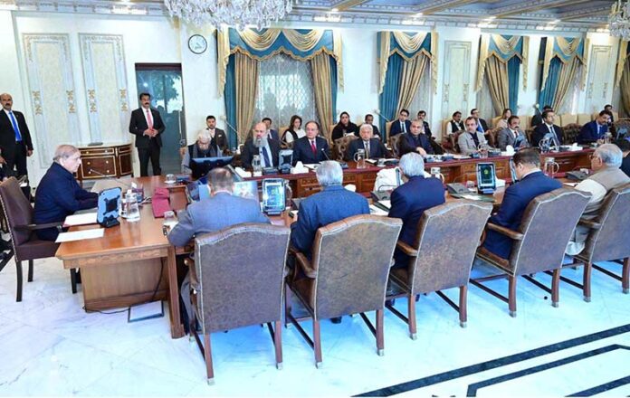 Prime Minister Muhammad Shehbaz Sharif chairs the Federal Cabinet Meeting