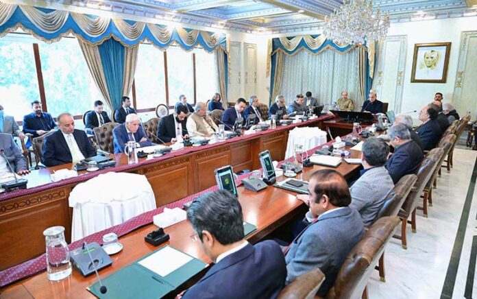 Prime Minister Muhammad Shehbaz Sharif chairs the Federal Cabinet Meeting