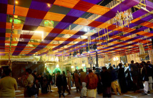 An illuminated view of Qadamgah Mola Ali during Yom-e-Wiladat of Hazrat Ali (R.A).