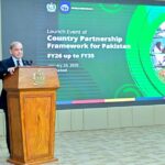 Prime Minister Muhammad Shehbaz Sharif addresses the launching ceremony of World Bank's Country Partnership Framework for Pakistan