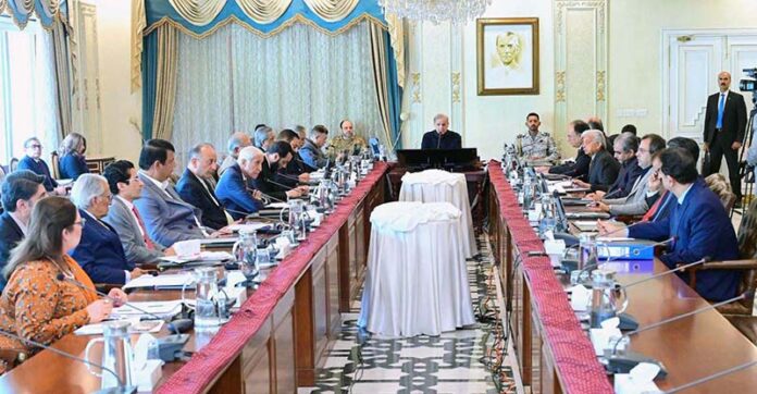Prime Minister Muhammad Shehbaz Sharif chairs the Federal Cabinet Meeting