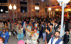 An illuminated view of Qadamgah Mola Ali during Yom-e-Wiladat of Hazrat Ali (R.A).