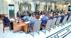 Prime Minister Muhammad Shehbaz Sharif chairs the Federal Cabinet Meeting.