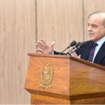 Prime Minister Muhammad Shehbaz Sharif addresses the launching ceremony of World Bank's Country Partnership Framework for Pakistan