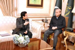 Minister of State for Finance and Revenue Ali Parvez Malik calls on Prime Minister Muhammad Shehbaz Sharif