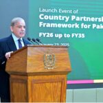 Prime Minister Muhammad Shehbaz Sharif addresses the launching ceremony of World Bank's Country Partnership Framework for Pakistan