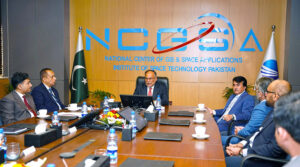 Federal Minister for Planning, Development, and Special Initiatives, Ahsan Iqbal, attends the National Space Symposium, "Sitaro se Agay Jahan Aur Bhi Hain," organized by SUPARCO in collaboration with the Institute of Space Technology (IST).