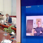 Federal Minister for Finance Senator Muhammad Aurangzeb virtually chairing a meeting of the Economic Coordination Committee (ECC) of the Cabinet, Federal Minister for Petroleum Mr. Musadik Masood Malik, Minister for Power Sardar Awais Ahmed Khan Leghari, Minister of State for Finance and Revenue Mr. Ali Parvez Malik, Chairman OGRA, Chairman SECP, Federal Secretaries, and senior officers from the relevant divisions were also in attendance