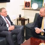 US Ambassador to Pakistan, Donald Blome calls on Federal Minister for Petroleum, Dr. Musadik Malik