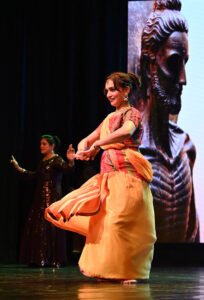 An artist performing folk dance at the musical session during the Dinner in honor of the CAYA delegates 2025 organized by Pakistan National Council of Arts