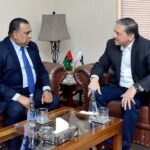 Chief Whip, Senator Saleem Mandviwalla in a meeting with High Commissioner of Bangladesh MD. Iqbal Hussain Khan