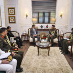 Lt. Gen S.M.Kamrul Hassan, the Principal Staff Officer (PSO) of Bangladesh’s Armed Forces Division called on Secretary Defence, Lt.Gen Muhammad Ali HI(M) Retd in Ministry of Defence