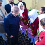 Prime Minister Muhammad Shehbaz Sharif interacts with the students of Daanish School, Punjab