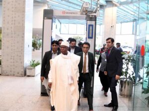 Minister for Federal Education and Professional Training Dr. Khalid Maqbool Siddiqui went to see off the Secretary General of Organization of Islamic Cooperation H.E. Hissein Brahim Taha at the Islamabad Airport
