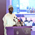Minister of Education, Research, and Innovation, Republic of Senegal, Dr. El-Hadji Abdourahmane Diouf speaking on the theme "Ministerial Session on Basic and Higher Education from Participating Countries," during the International Conference on Girls' Education 2025 at a local hotel