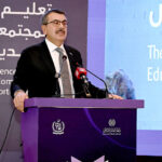 Minister of National Education-Republic of Türkiye, Dr. Yusuf Tekin speaking on the theme "Ministerial Session on Basic and Higher Education from Participating Countries," during the International Conference on Girls' Education 2025 at a local hotel