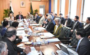 Federal Minister for Housing and Works, Mian Riaz Hussain Pirzada chairing the second meeting of the Task Force for development of housing sector.