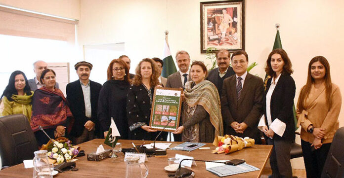 Secretary Climate Change & Environmental Coordination Ministry Aisha Humera Moriani launches the Challenge Fund for Climate Resilient Infrastructure at the Ministry