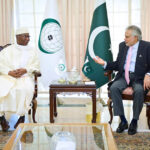 Deputy Prime Minister and Foreign Minister Senator Mohammad Ishaq Dar meets with the Secretary General of the Organization of Islamic Cooperation (OIC), Hissein Brahim Taha