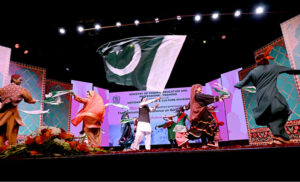 An enthralling medley of dances from various regions of Pakistan captivates the audience at the Cultural Evening honoring delegations of the International Conference on Girls’ Education at PNCA