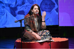 Singer Dr. Masuma Anwar captivates the audience at the Cultural Evening, honoring delegations of the International Conference on Girls’ Education, at PNCA