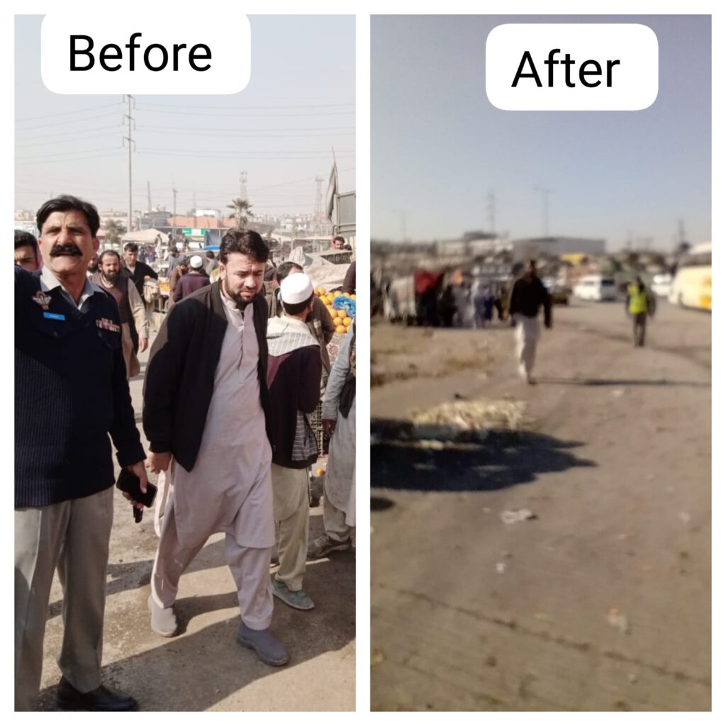 ITP clears illegal encroachments to improve traffic flow
