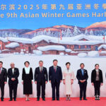 President Asif Ali Zardari in a group photo with the Heads of States/Governments attending the Opening Ceremony of the 9th Asian Winter Games 2025