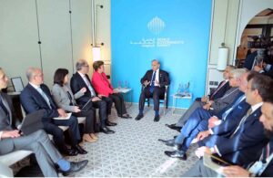 Prime Minister Muhammad Shehbaz Sharif and Managing Director of International Monetary Fund Kristalina Georgieva met on the sidelines of World Governments Summit.