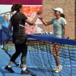 Tennis players compete fiercely in the Women’s Singles Final of the Tennis Masters Cup