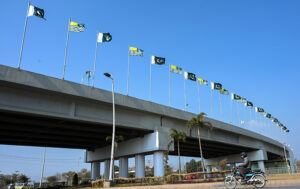 A view of banners displayed in connection with Kashmir Solidarity Day, to honor the struggle and unmatched sacrifices of the oppressed Kashmiris in Indian Illegally Occupied Jammu and Kashmir (IIOJK).
