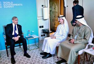 Prime Minister Muhammad Shehbaz Sharif and Sultan Ahmed bin Sulayem, Group Chairman & CEO, DP World met on the sidelines of the World Governments Summit and discussed investment opportunities in Pakistan.