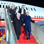 President of Turkiye H.E. Recep Tayyip Erdogan along Turkish First Lady, Mrs. Emine Erdogan arrives for his two day official visit of Pakistan