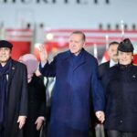 President Asif Ali Zardari and Prime Minister Muhammad Shehbaz Sharif receive the President of Turkiye H.E. Recep Tayyip Erdogan upon his arrival for his two day official visit of Pakistan