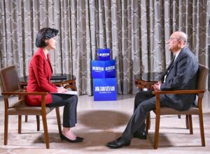 President Asif Ali Zardari was interviewed by the China Media Group's program "Leaders Talk"