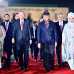Prime Minister Muhammad Shehbaz Sharif bids farewell to President of Turkiye, Recep Tayyip Erdogan at the end of his official two day visit to Pakistan