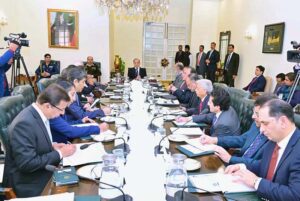 Prime Minister Muhammad Shehbaz Sharif chairs a meeting of the Economic Advisory Council.