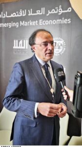 Federal Minister for Finance & Revenue, Senator Muhammad Aurangzeb in an exclusive interview with Arab News on the sidelines of the AIUla Conference.