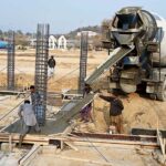 Heavy machinery at work as the Capital Development Authority (CDA) constructs a charging station at H-8, as part of a project to expand the city’s electric bus network